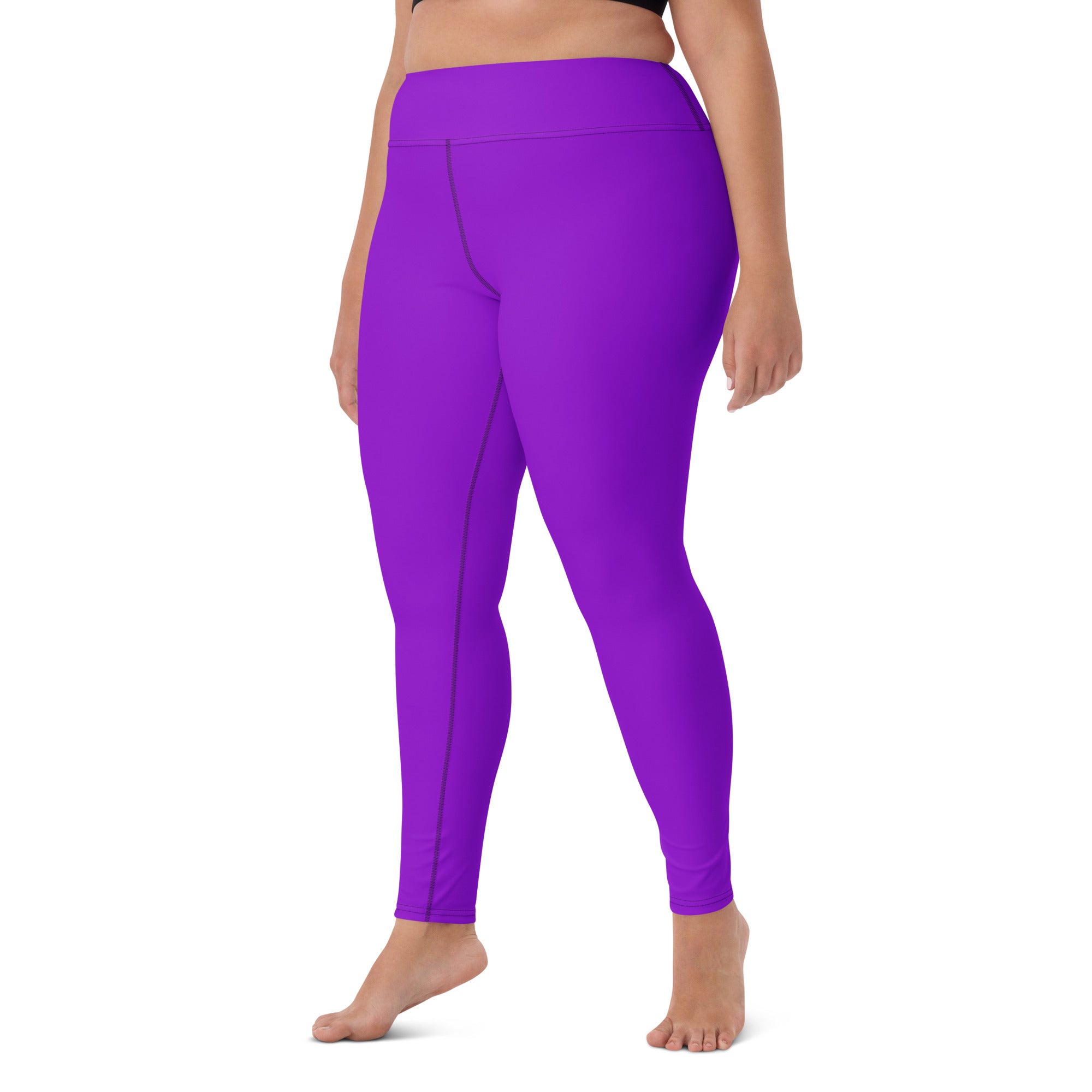 Neon Purple Yoga Leggings